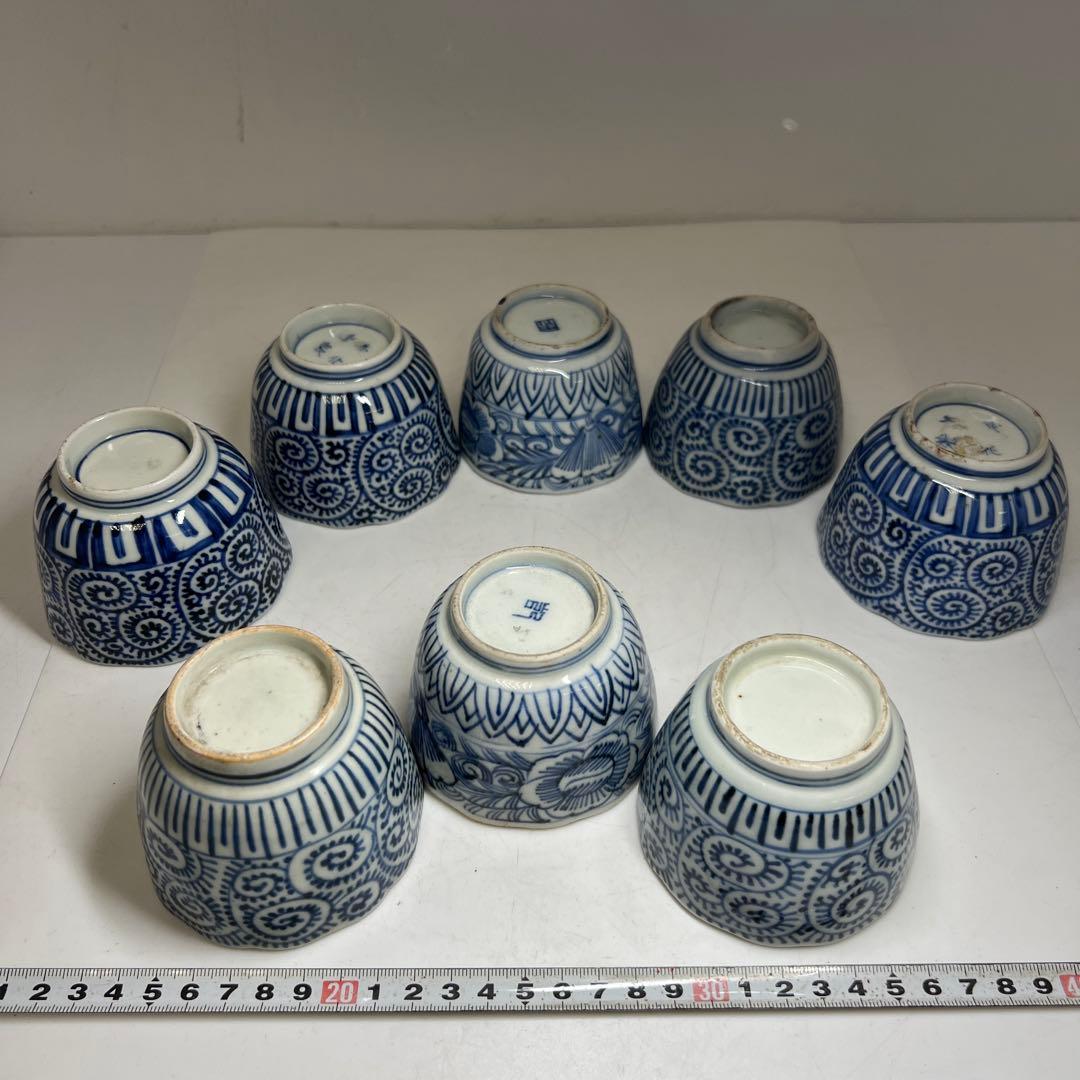 古伊万里　染付　蛸唐草等　東な7-1221①