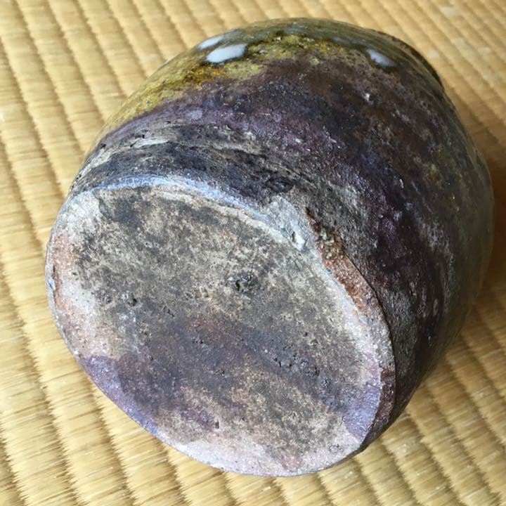 お歯黒壺 越前焼 江戸時代 小壺 ベスト 越前 お歯黒壺 鉄漿壺 古越前