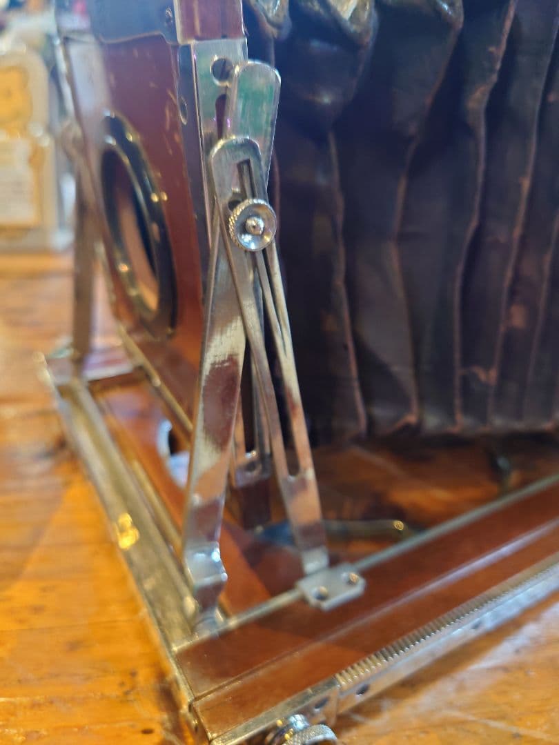 R.Konishi 木製 大判カメラ 蛇腹カメラ シャッター レンズ 三脚 - メルカリ