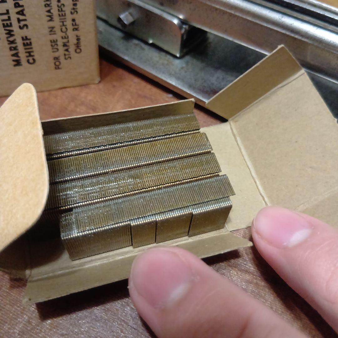 アメリカ製ヴィンテージMarkwell ホチキス＆ステープル NY 文房具