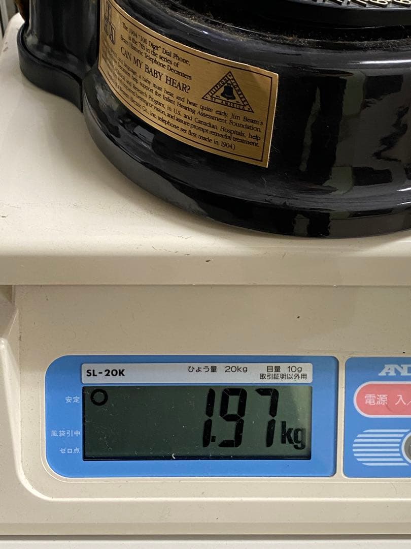 3-2689 ジム・ビームの「1904年式ダイヤル電話デキャンタ ウィスキー