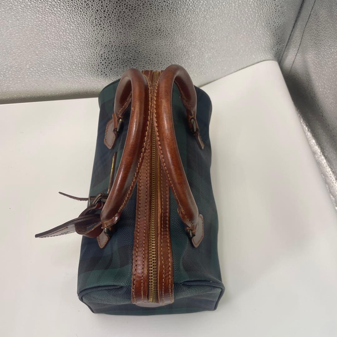 ポロラルフローレン　タータンチェック ハンドバッグ　ミニボストンバッグ