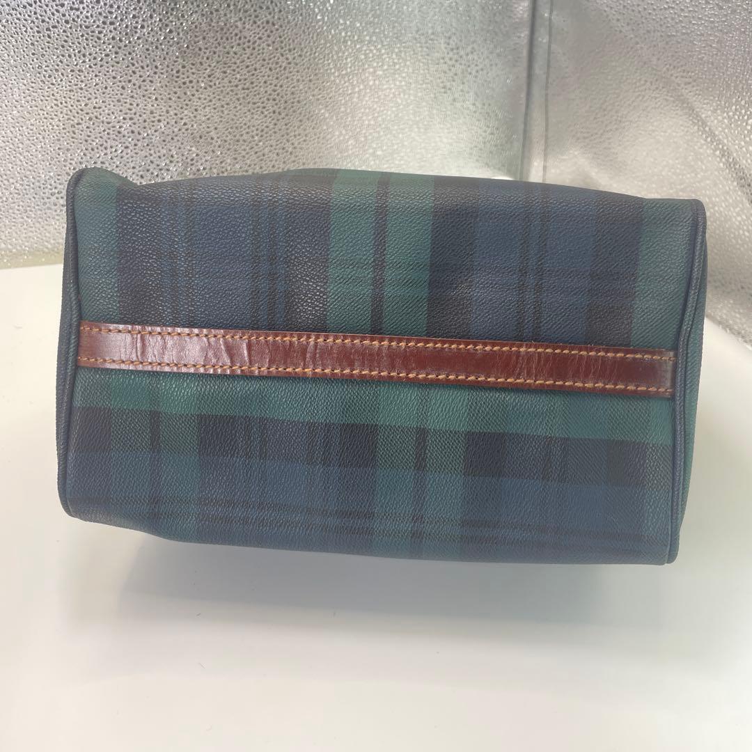 ポロラルフローレン　タータンチェック ハンドバッグ　ミニボストンバッグ