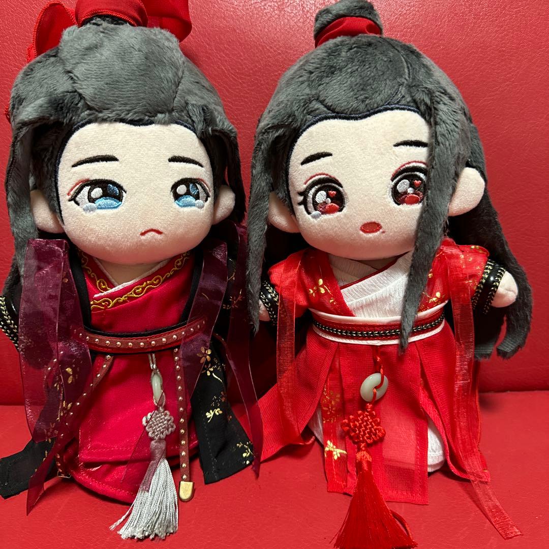 20cm 王一博 ぬいぐるみ 本体 陳情令 博君一肖 肖戦 白メッシュ 激レア