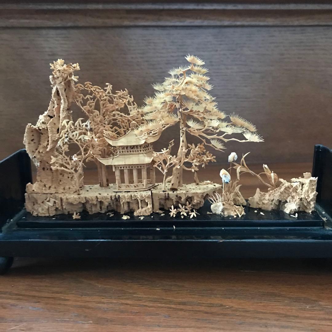 中国工芸品 コルク彫刻 - メルカリ