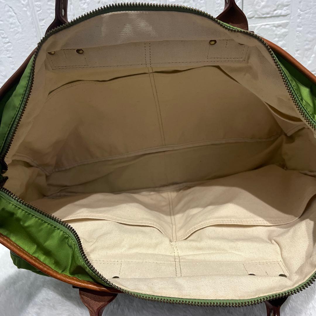 【美品　希少カラー】フェリージ ビジネスバッグ 2way グリーン 05-54