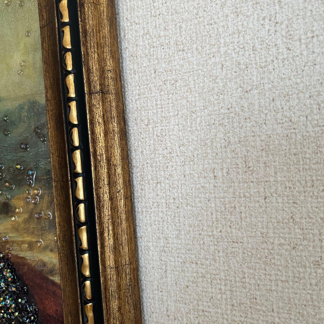 クリスタルアート モナリザ 輸入雑貨天然石ダヴィンチ作『モナリザ