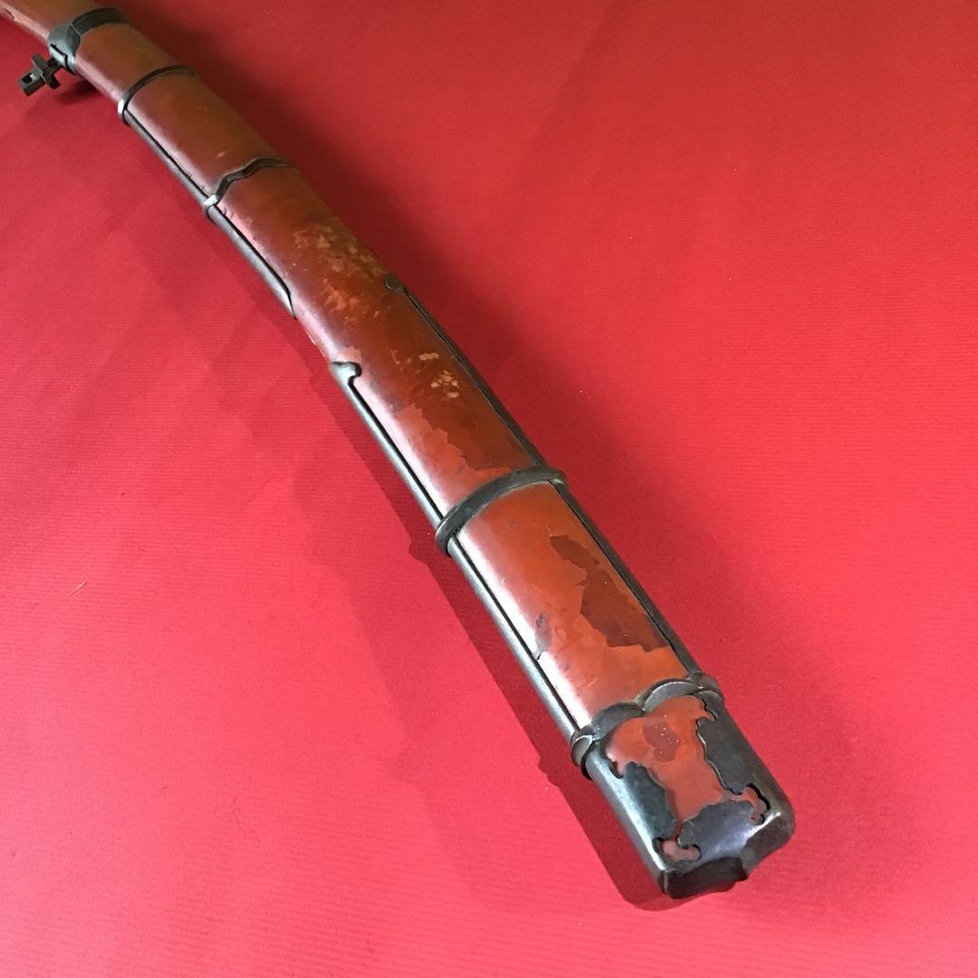 太刀　朱塗　鞘　室町時代