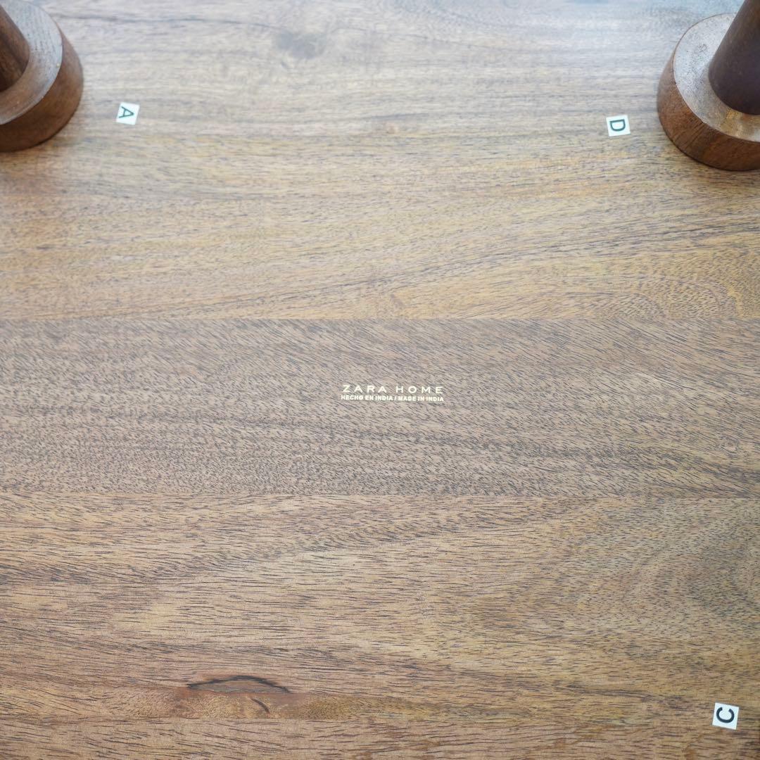 ZARA HOME ザラホーム ベベル ウッドテーブル 70 x 46 x 60