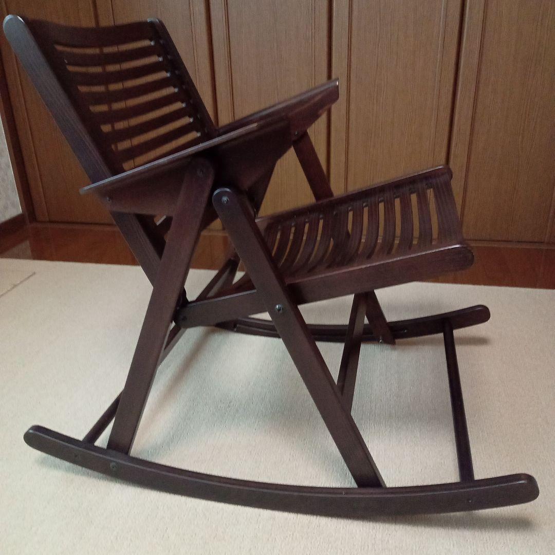 【REX KRALJ】レックスクラリ木製ロッキングチェア　(良品) REX レックス ヴィンテージフォールディングロッキングチェア Niko