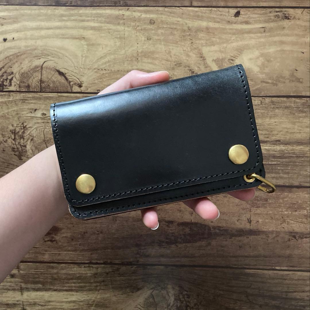 【とも】北米ステアハイド トラッカーウォレット150（ミドル）【オーダー】