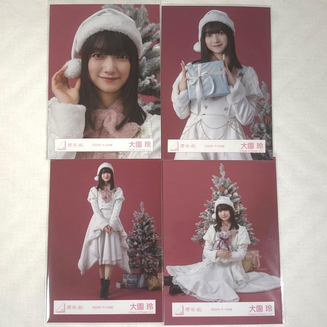 櫻坂46 大園玲 生写真 2025 サンタ衣装 コンプ - メルカリ