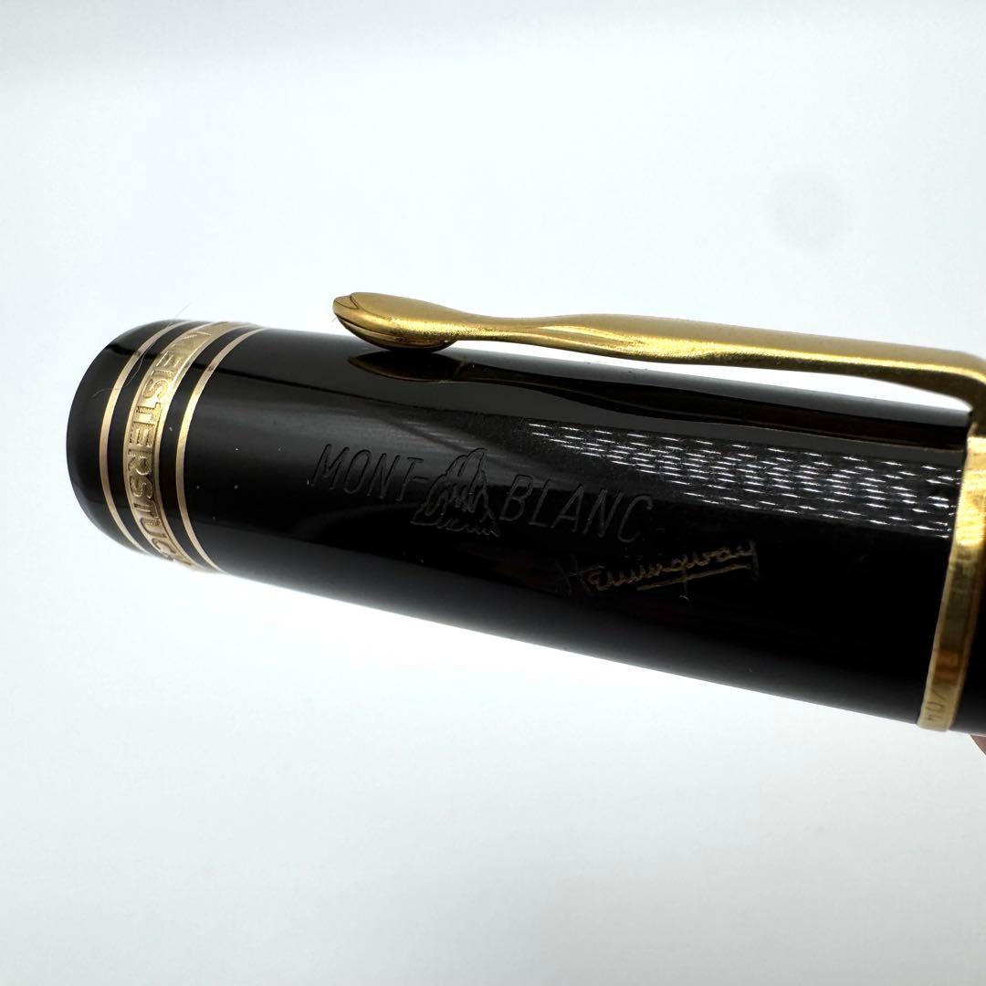 美品】 モンブラン 万年筆 ヘミングウェイ 作家シリーズ 1992年