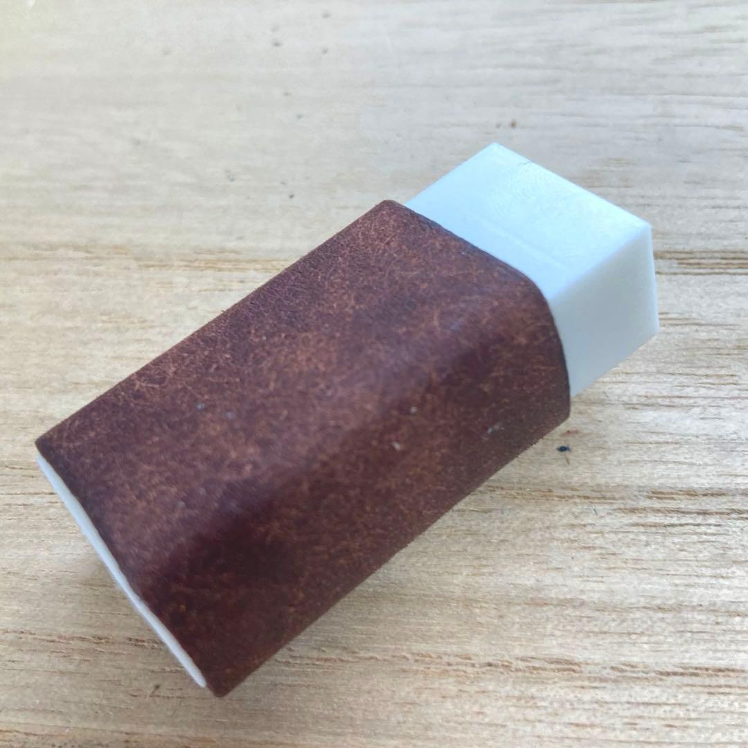 高級イタリアンレザー】筆箱をオシャレにする！プエブロレザー消しゴム
