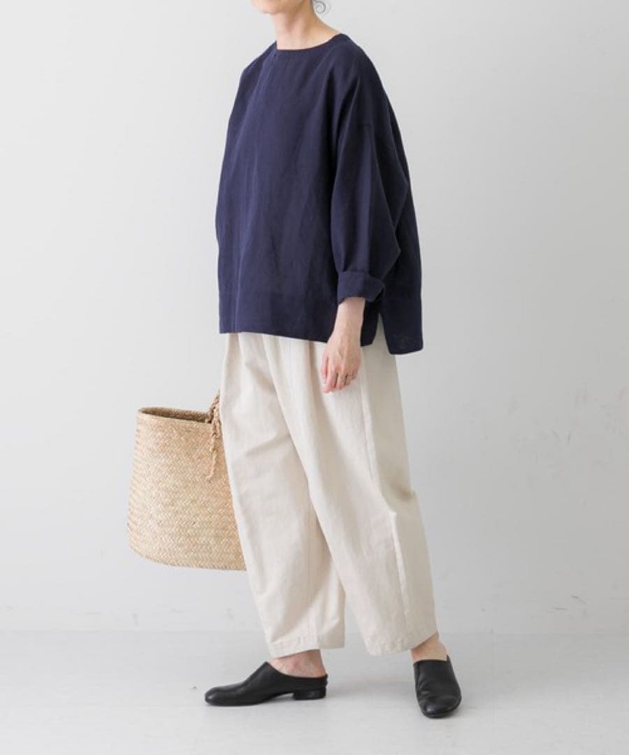 タグ付き フレームワーク チノパンツ ワイド 白 40 大人カジュアル