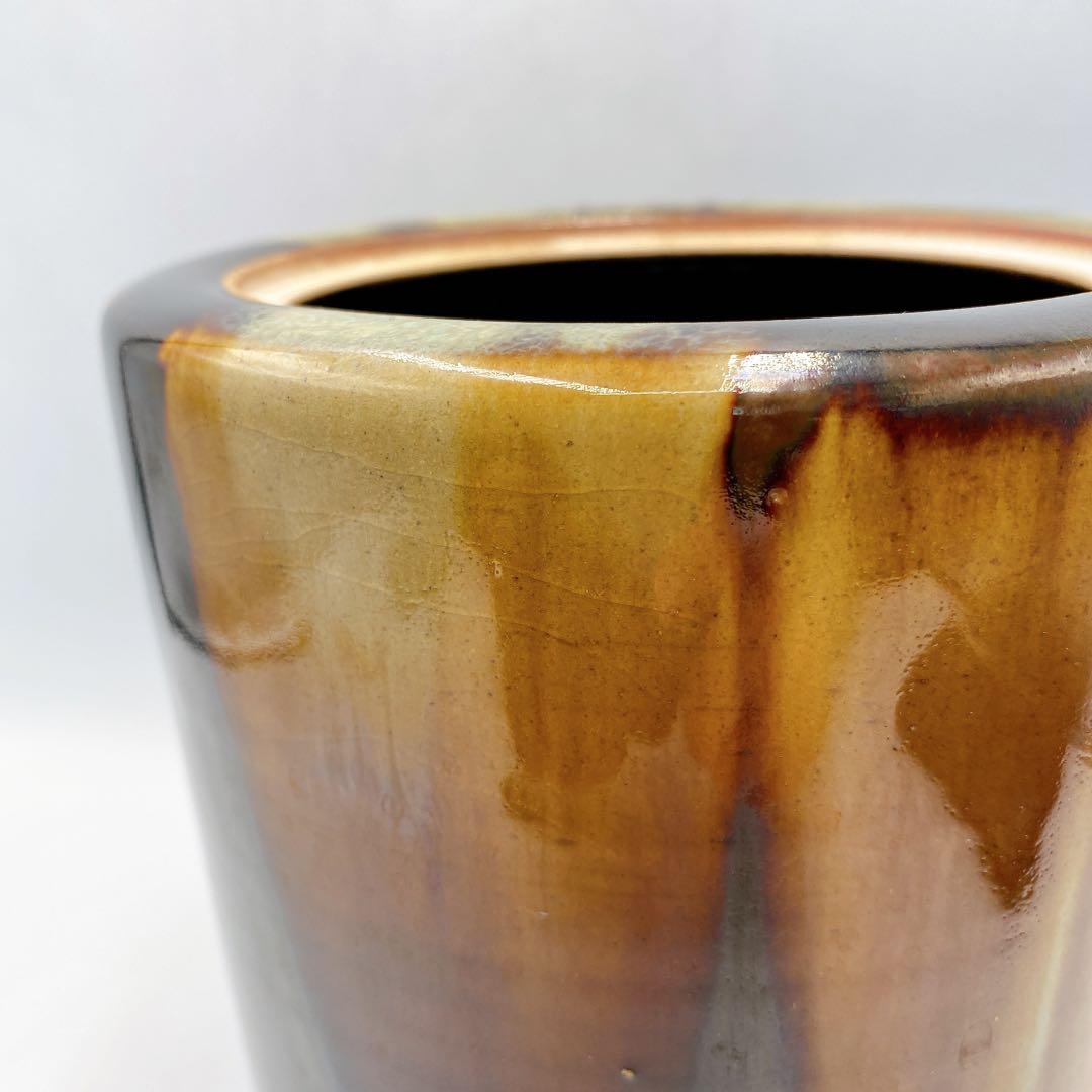 膳所焼 水指 耳付ヘラ目 水指 陽炎園造 茶道具 お茶