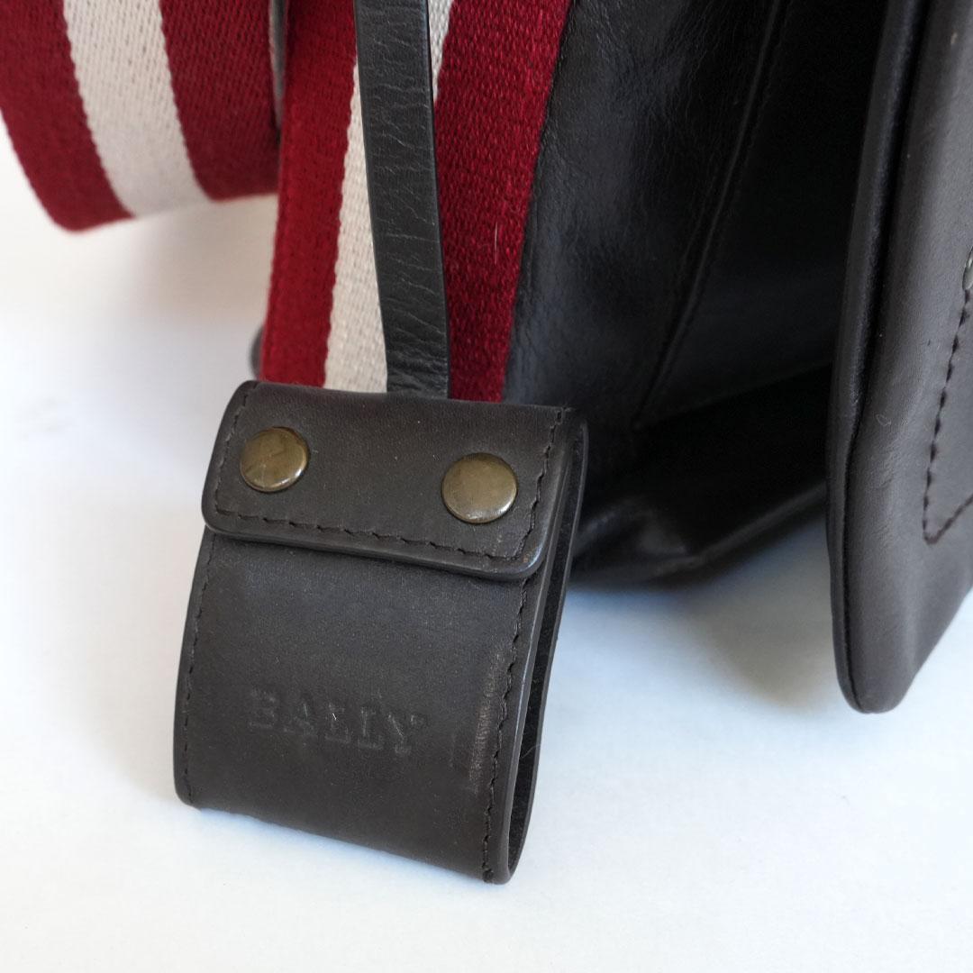 Bally バリー ショルダーバッグ レザー トローブ ビジネス 黒 メンズ