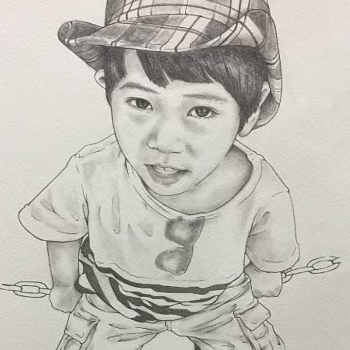 似顔絵 オーダー8月のご予約 満員となりました。☆(*^_^*)☆