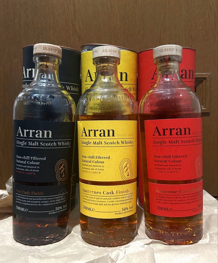 レダイグ 10年、ジュラ12年、旧ハイランドパーク12年アイランズセット