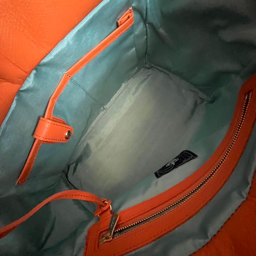 ✨未使用保管品✨　ADMJ 　ハンドバッグ　レザー　グレー　エンブレム