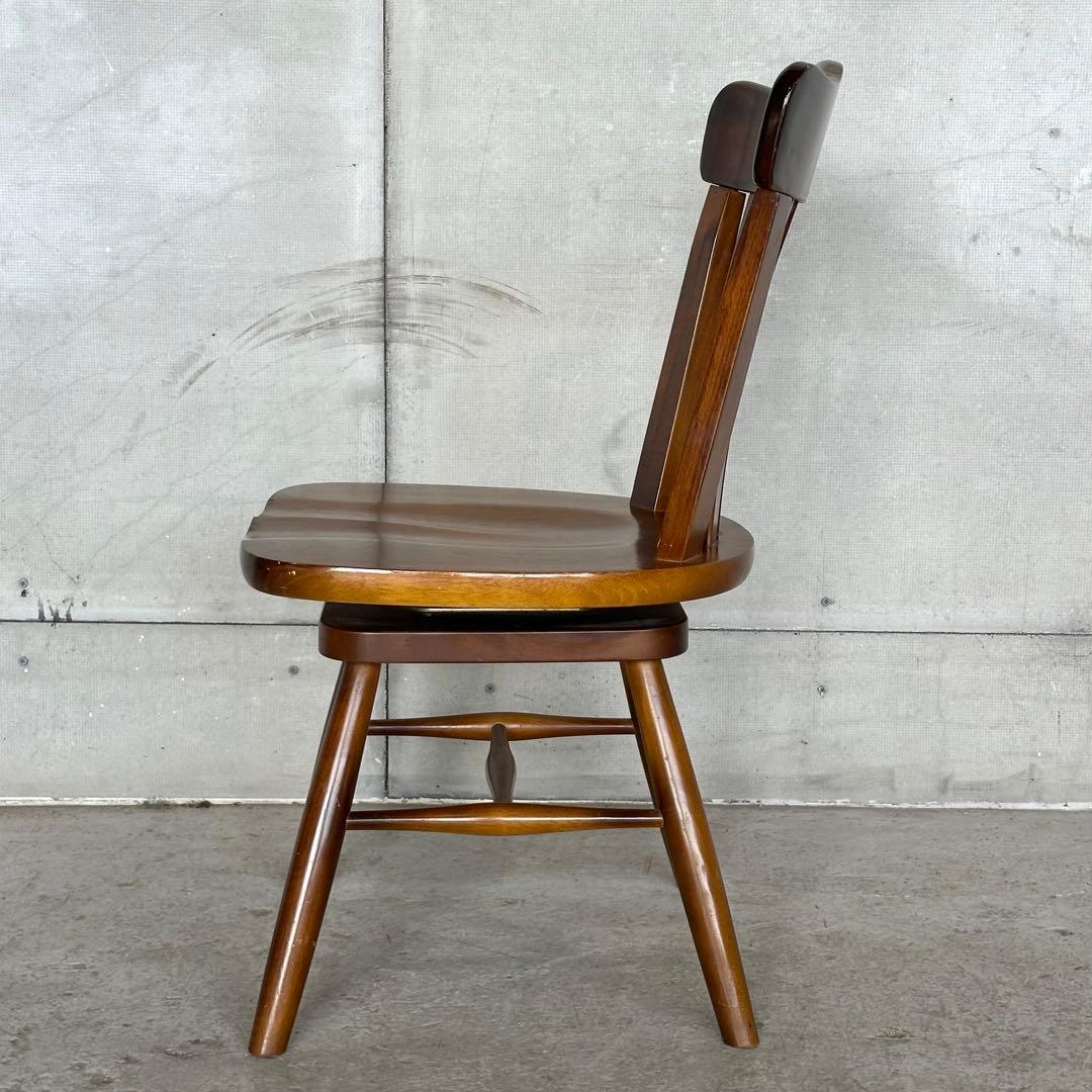 karimoku カリモク COLONIAL 回転式チェア 木製クラシック 椅子 回転