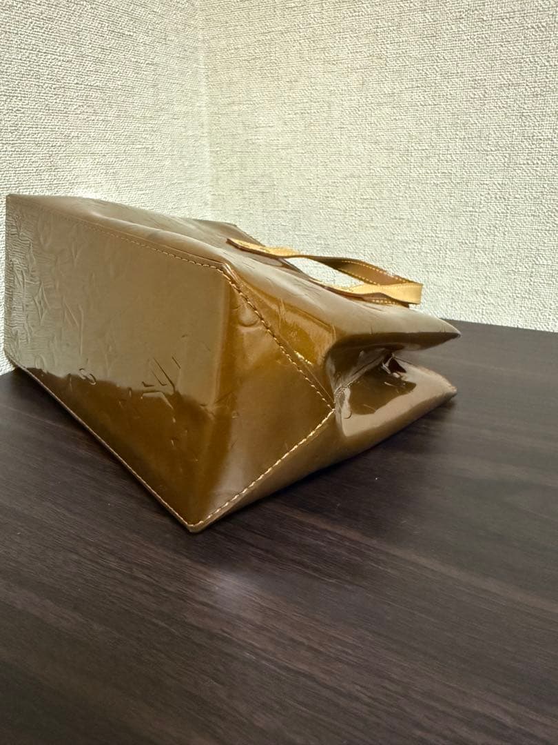 優　片面色移りLouis Vuitton ブロンズ ヴェルニ リードPM