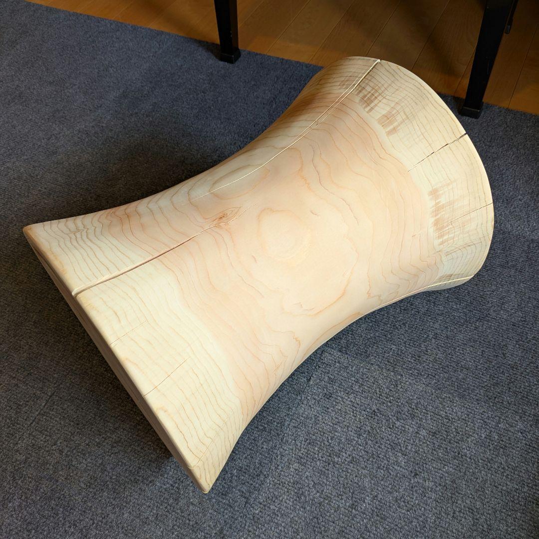 檜　丸太　椅子　スツール　テーブル　高さ約40.5㎝