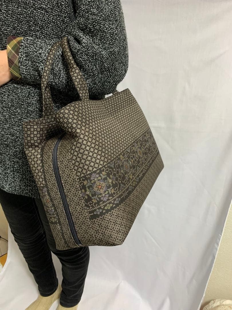 大島紬　バック