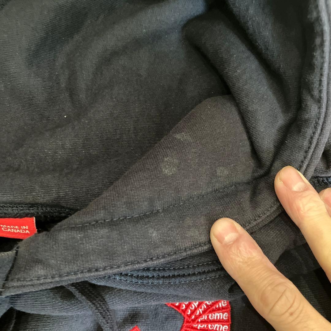 Supreme Sロゴ刺繍 パーカー