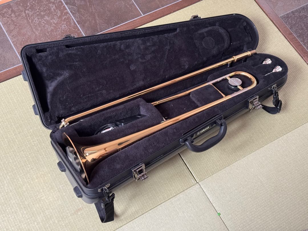 YAMAHA YSL-354 トロンボーン + サイレントブラスSB5X