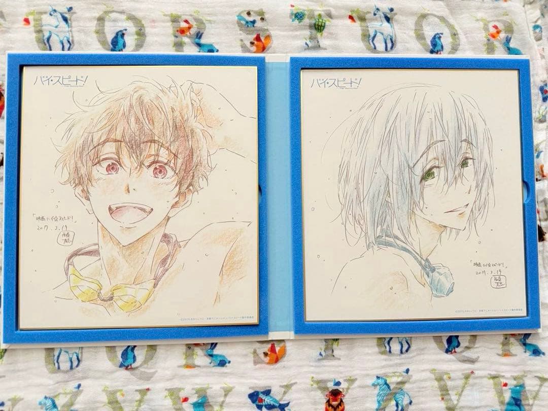 ハイ☆スピード！ 岩鳶中水泳部スペシャル複製原画色紙アルバム Free!