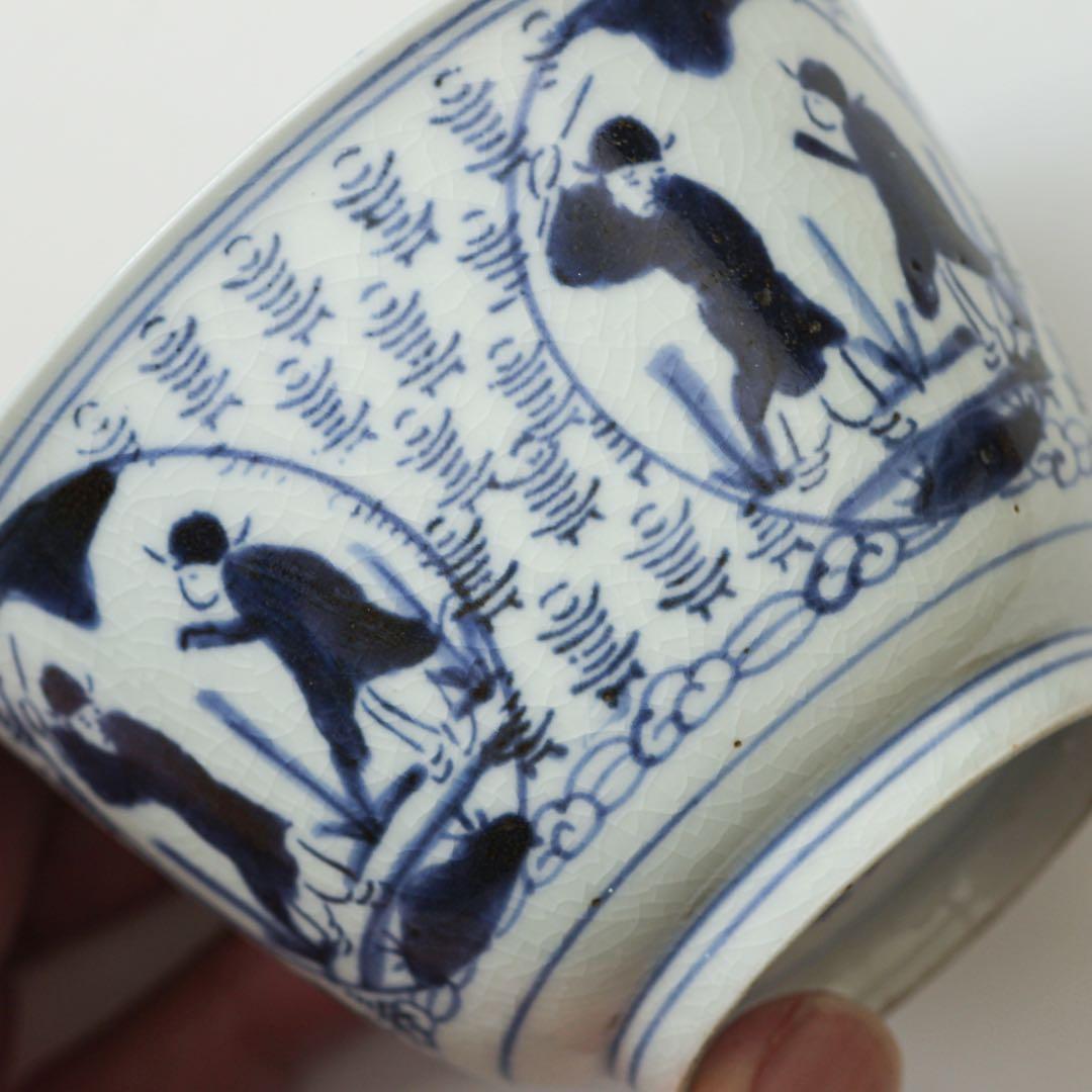 古伊万里　伊万里　江戸　中期　型紙摺　印判手　向付