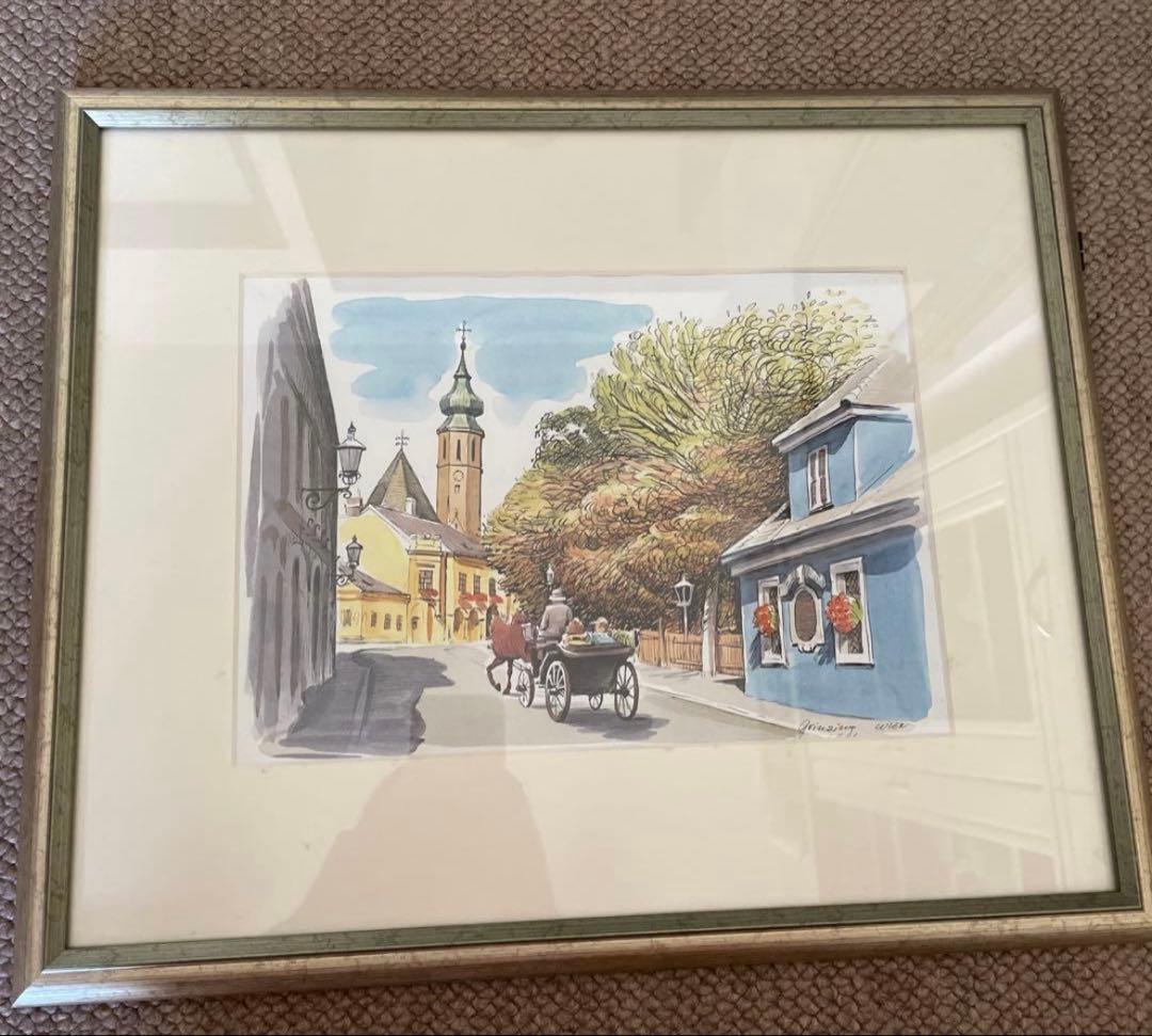 まとめ売り 11点 油彩画 街の風景 R.I. サイン入り