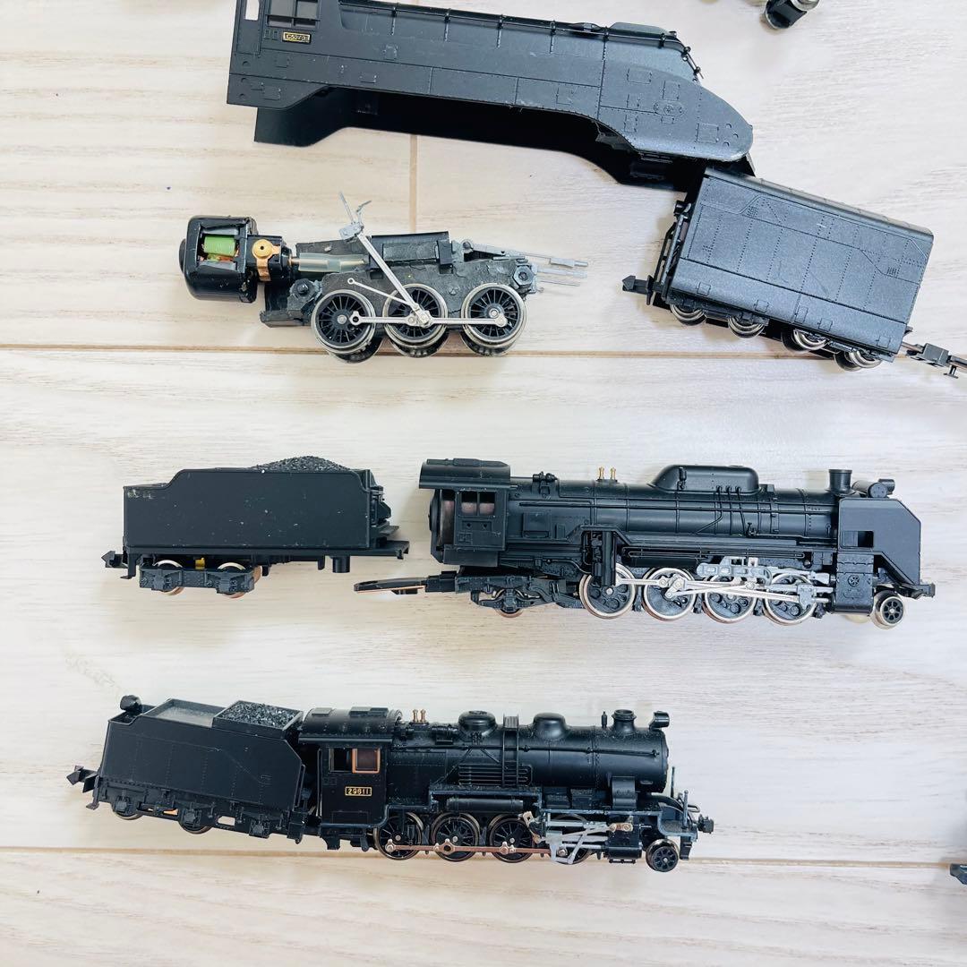 【ジャンク】Nゲージ蒸気機関車（10両）