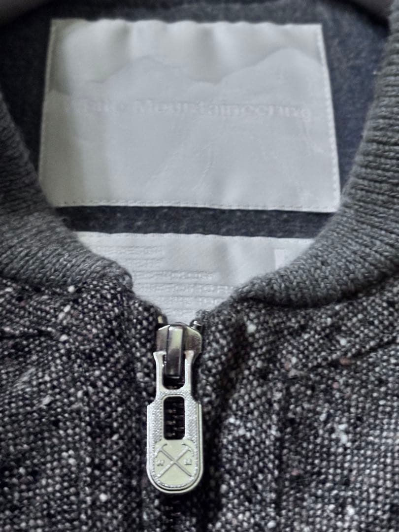 ホワイトマウンテニアリング　ホームスパン　ツイード　キルティングベスト WZIP