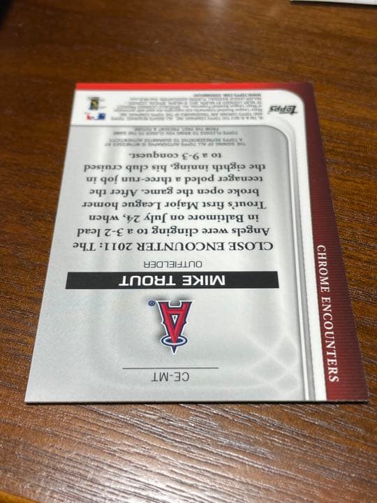 2012 Topps Chrome Mike Trout 10枚限定直筆サイン