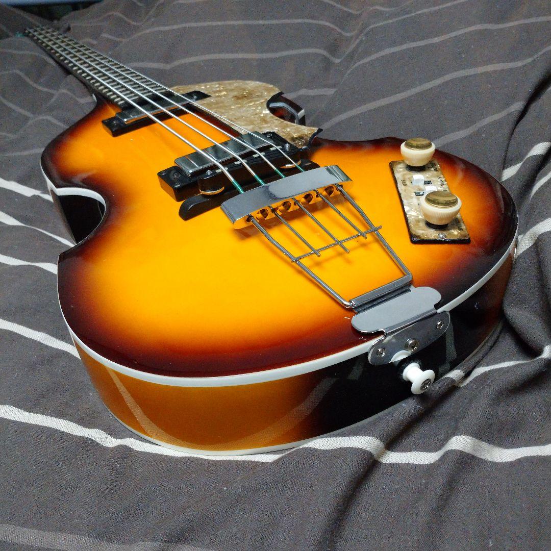 ☆バイオリンベース：非ヘフナー・Tony Smith製改・Hofnerパーツ流用