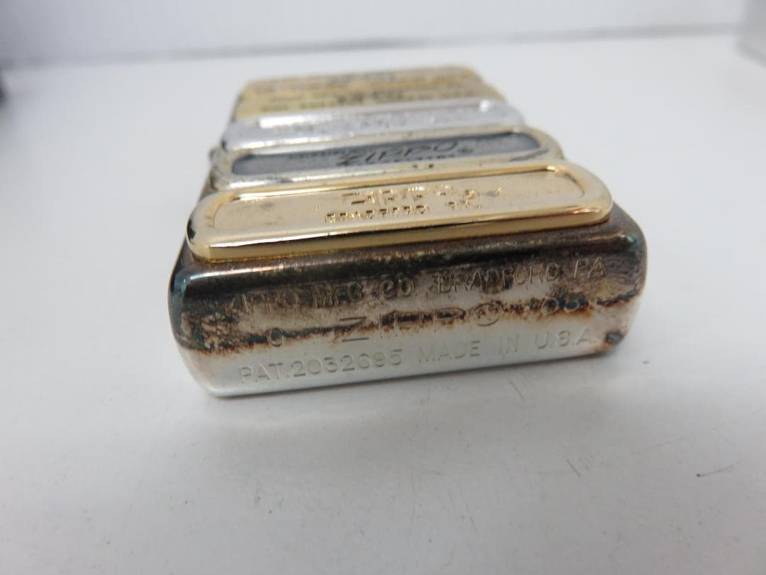 ZIPPOジッポー オイルライター 歴代ボトム プレート 1932 ~1980