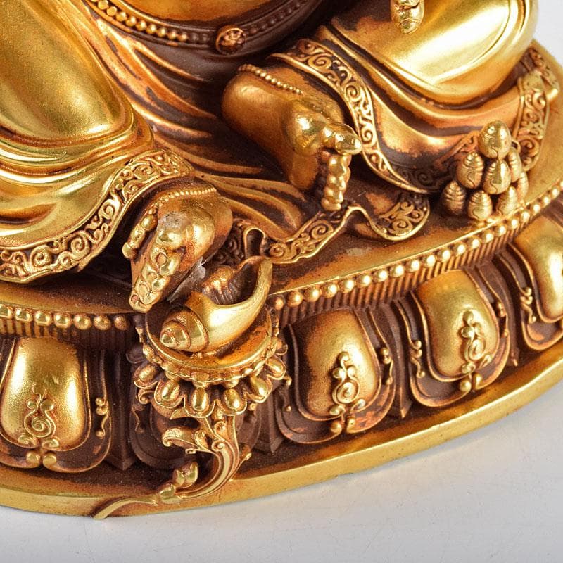 中国 大明永楽年施 古銅鍍金 チベット仏 仏像 置物 H 9195E 中国 大明永楽