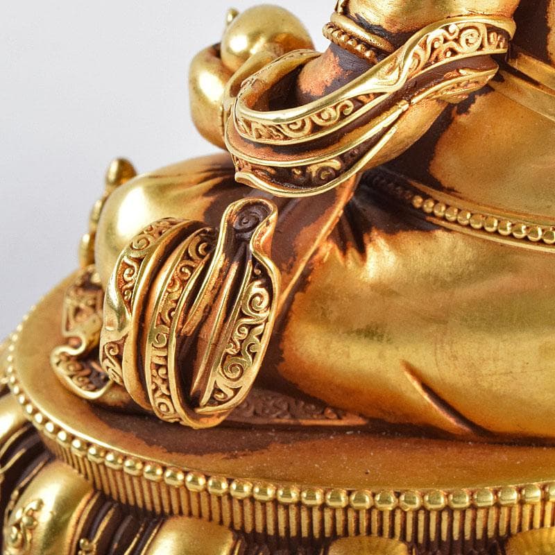 中国 大明永楽年施 古銅鍍金 チベット仏 仏像 置物 H 9195E - メルカリ