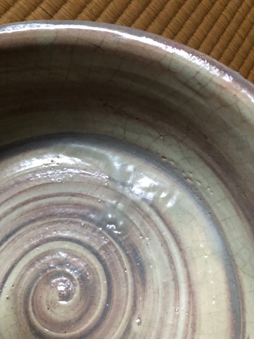 粉引 平水指 小川哲男 氏作 共箱入