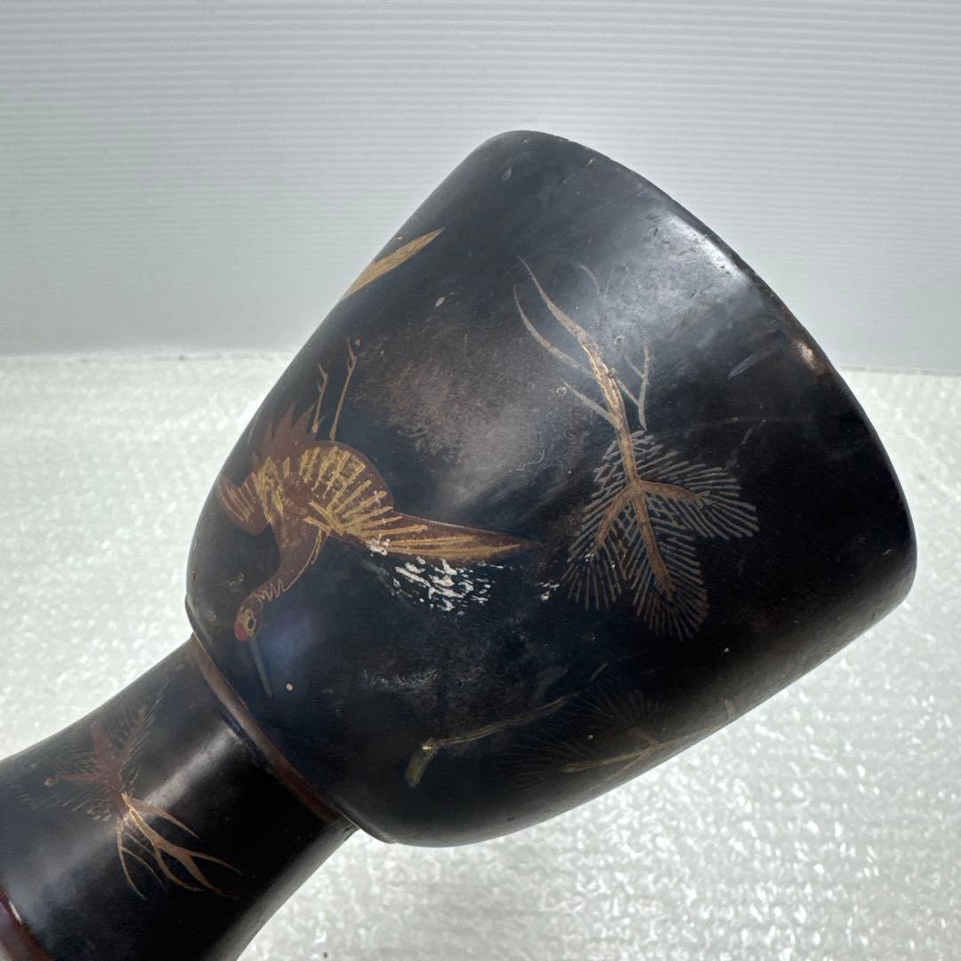 か*ろ様 小鼓 胴 鼓胴 鶴