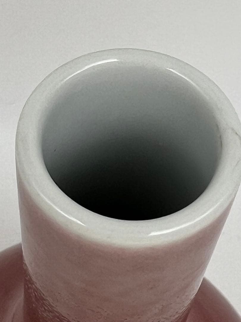 中国清朝 乾隆年製紅釉長頸瓶骨董 唐物 アンティーク 古美術品 骨董