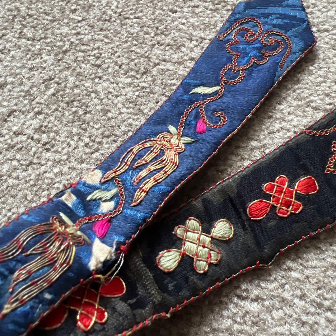 中国 1900年代初期 アンティーク 子供用帽子 インテリア 刺繍 古美術