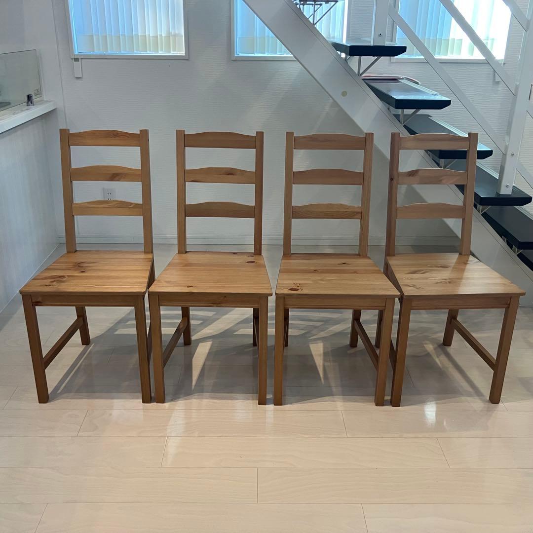 IKEYA ダイニングテーブル　椅子４脚　ヨックモック【直接引き渡し限定】