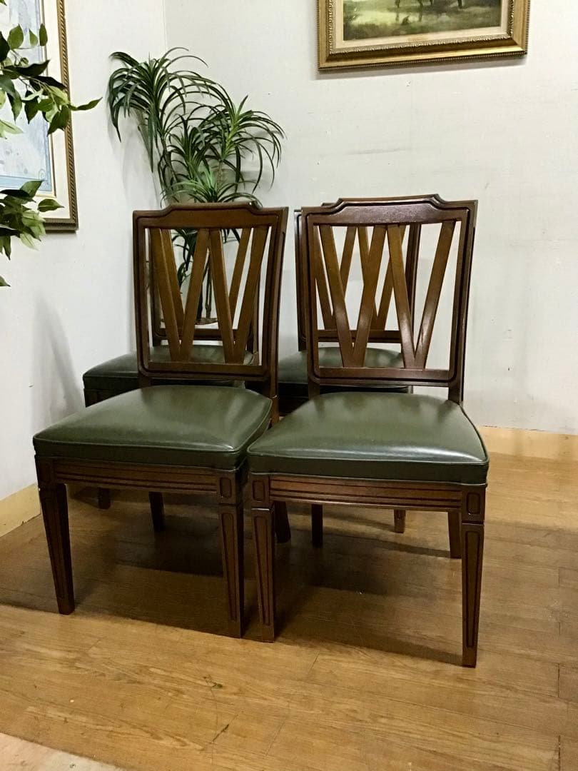 管376☆マルニ☆maruni☆地中海☆ダイニングテーブル☆チェア4脚