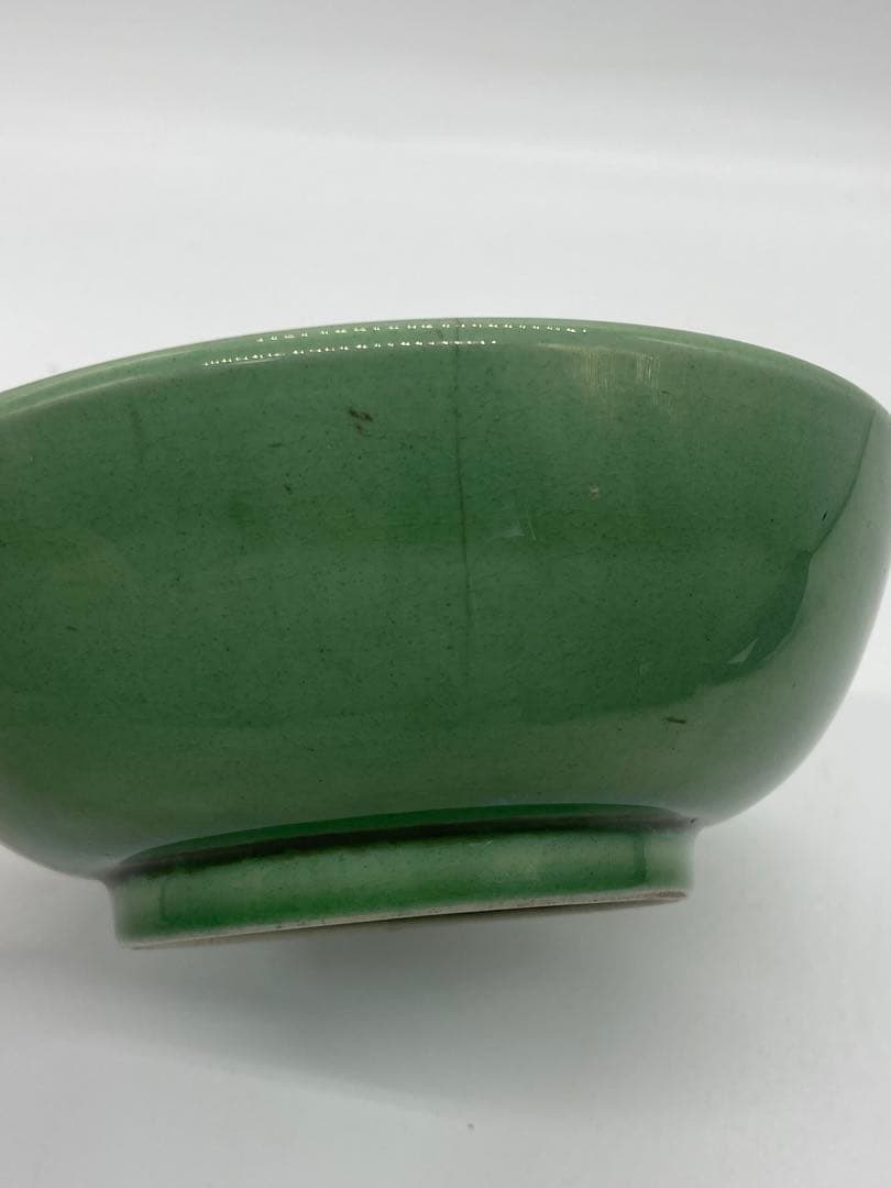 中国　緑釉碗　翠青釉　送料込み0111