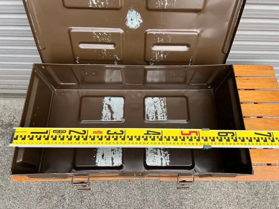 弾薬箱 81mm追撃砲用 ミリタリーボックス 金属製 アンモボックス