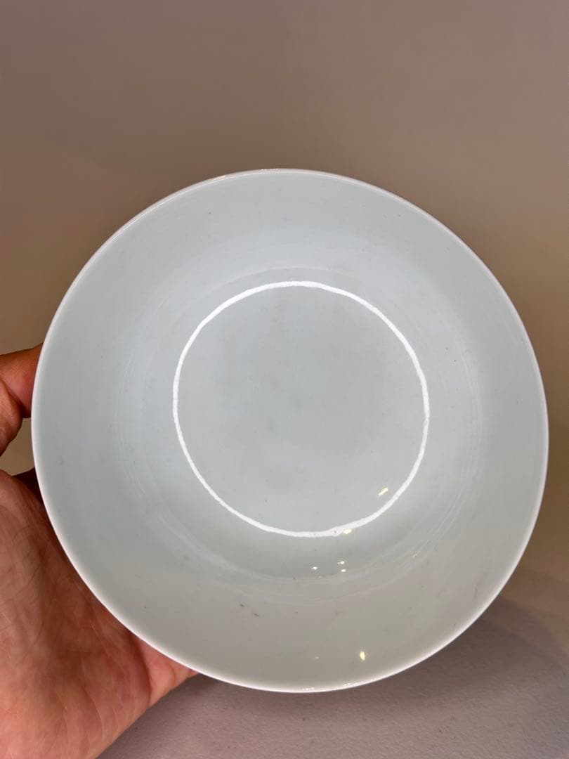 大明嘉靖年制 底款　紅釉　洒金　彩绘人物　碗　中国美術　古董品　茶碗　古磁器時代