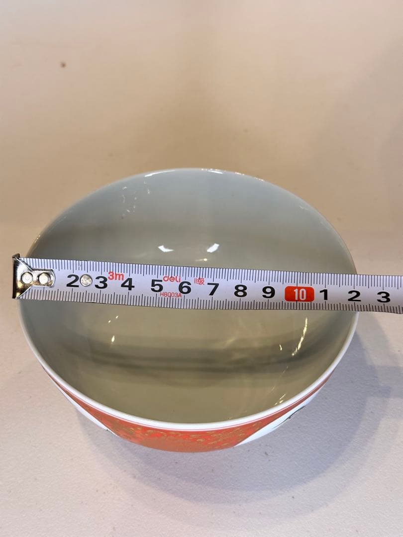 大明嘉靖年制 底款 紅釉 洒金 彩绘人物 碗 中国美術 古董